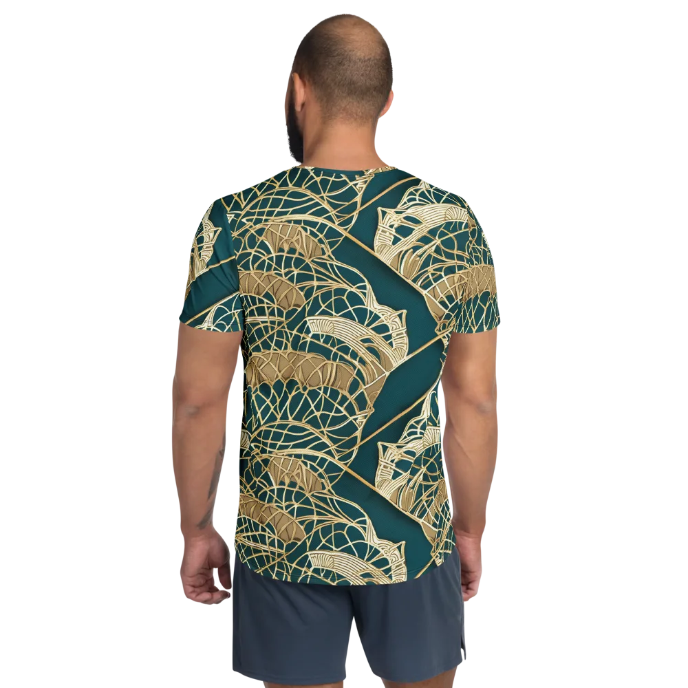Venetian Canopy on Men's Athletic T-Shirt — Back