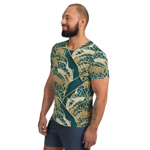 Venetian Canopy on a Men's Athletic T-Shirt