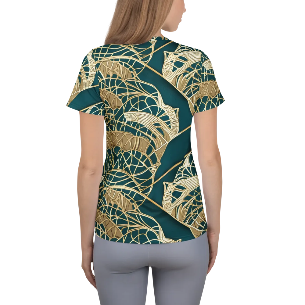 Venetian Canopy on Women's Athletic T-Shirt — Back
