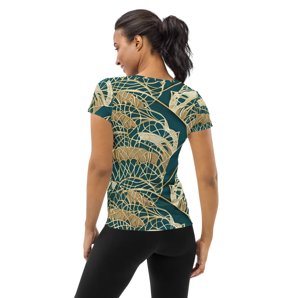 Venetian Canopy on Women's Athletic T-Shirt — Back