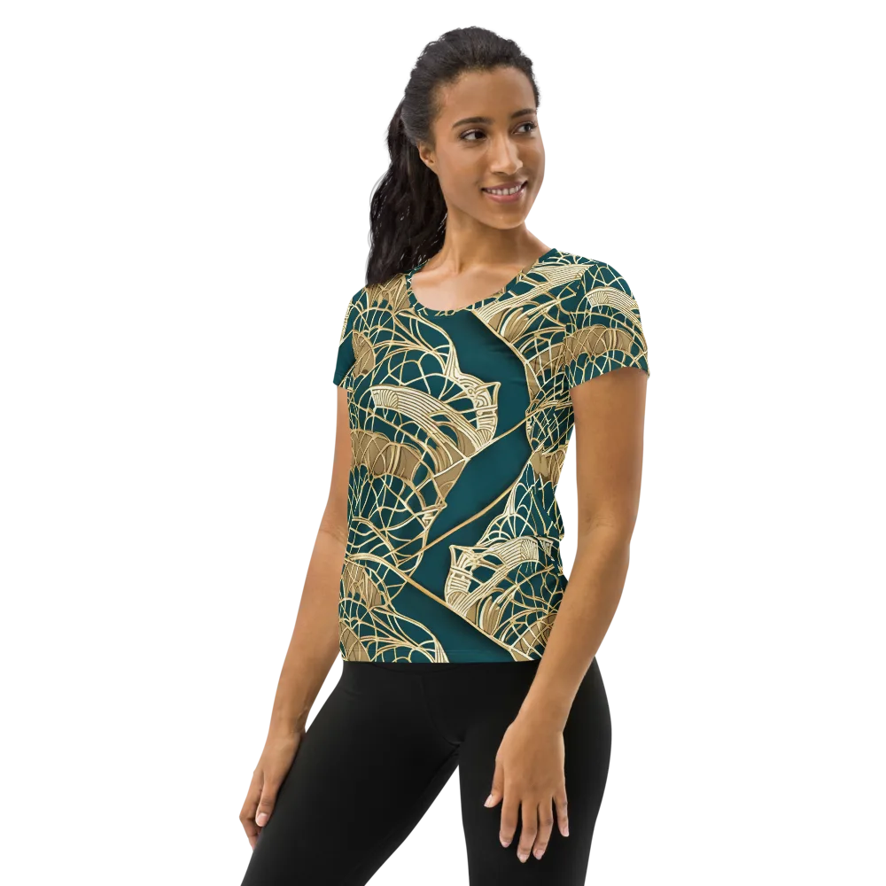 Venetian Canopy on Women's Athletic T-Shirt — Left