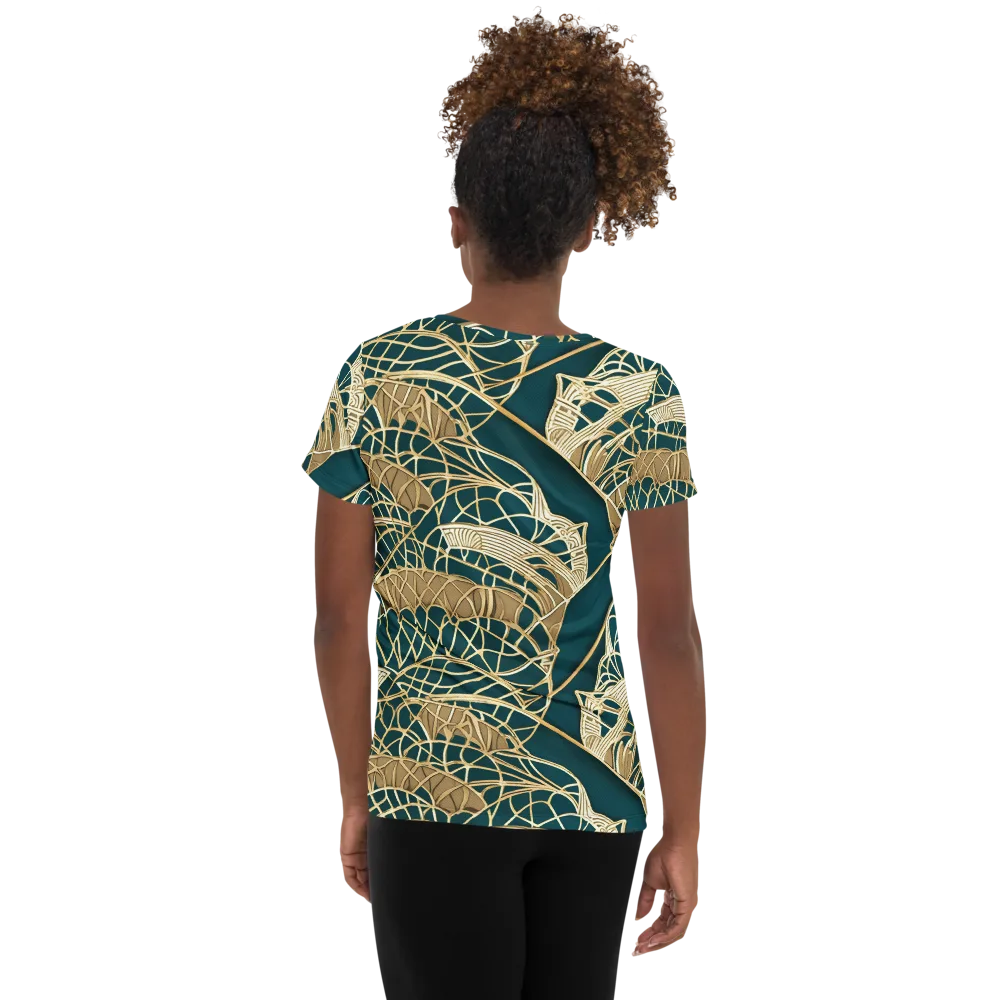 Venetian Canopy on Women's Athletic T-Shirt — Back