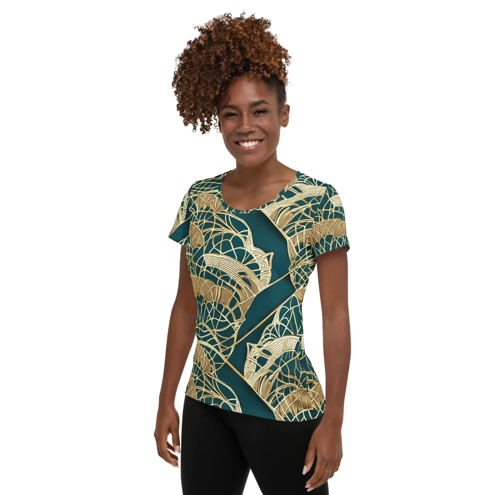Venetian Canopy on Women's Athletic T-Shirt — Left