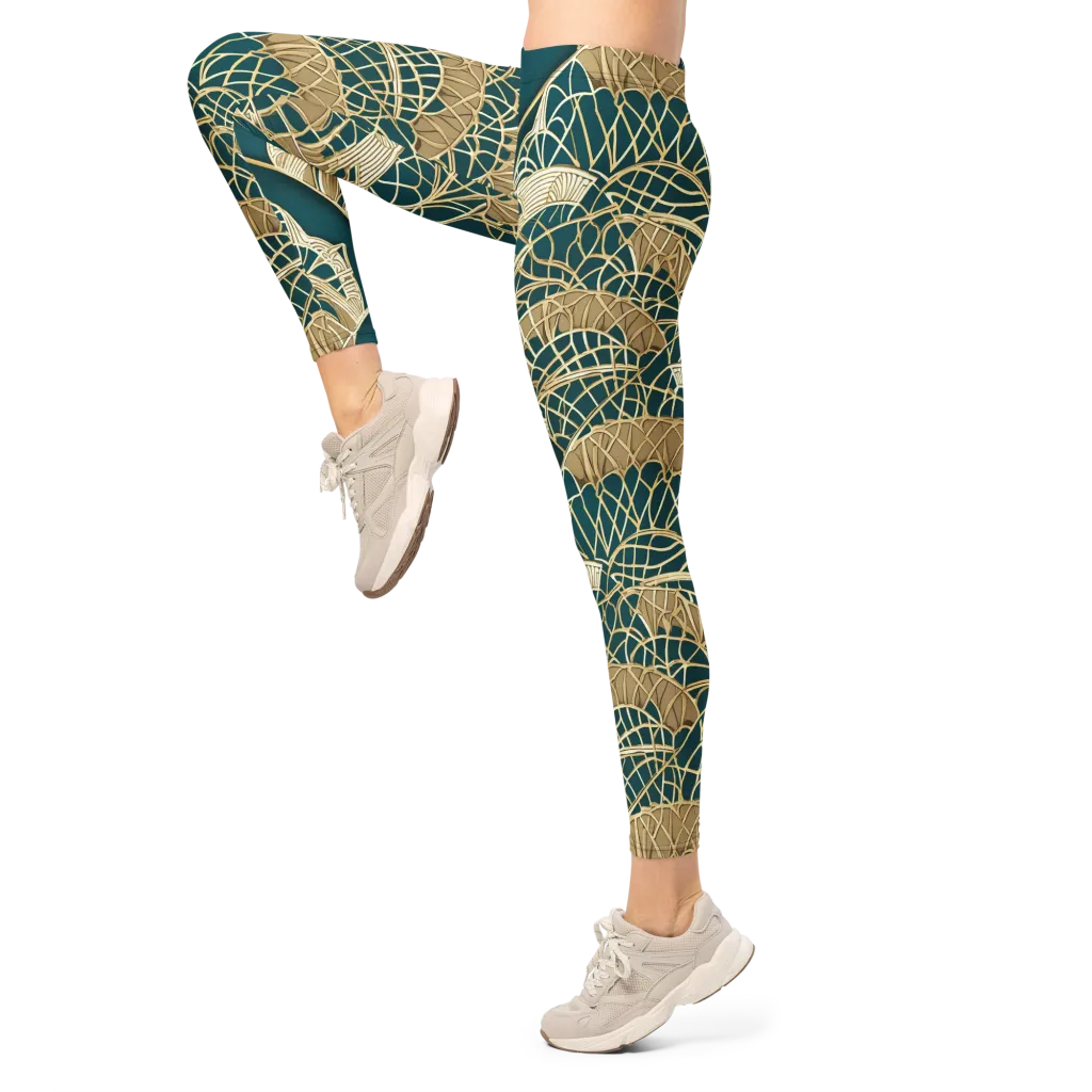 Venetian Canopy on Leggings — Left