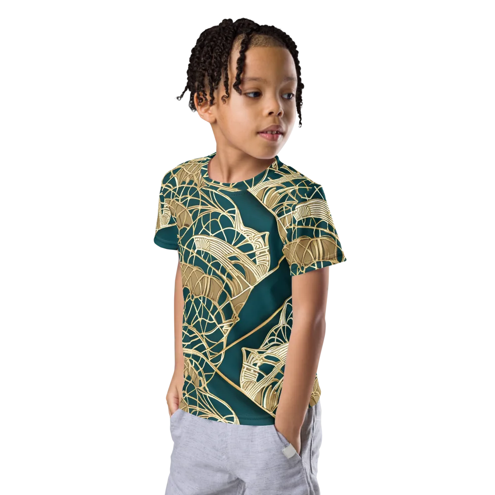 Venetian Canopy on Kids Crew Neck T-Shirt — Left Front