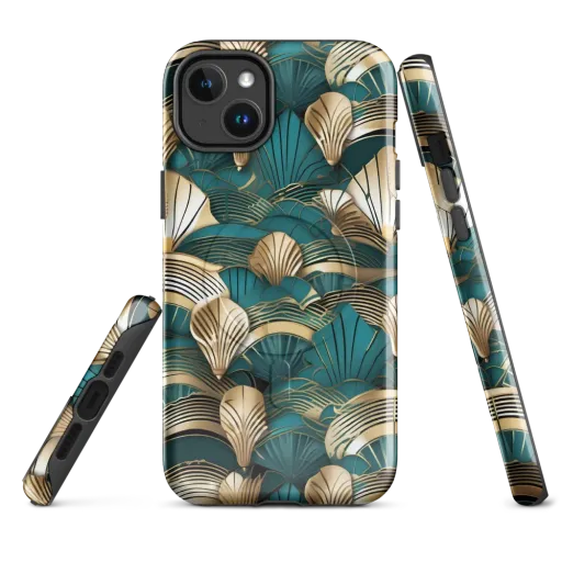 Gilded Fan Deco on a MagSafe Tough Case for iPhone®