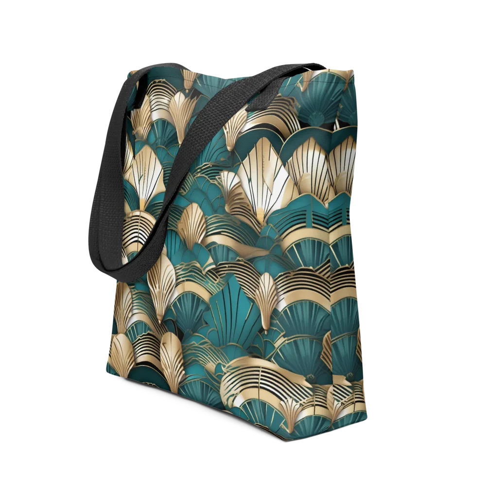 Gilded Fan Deco on Tote Bag — Front