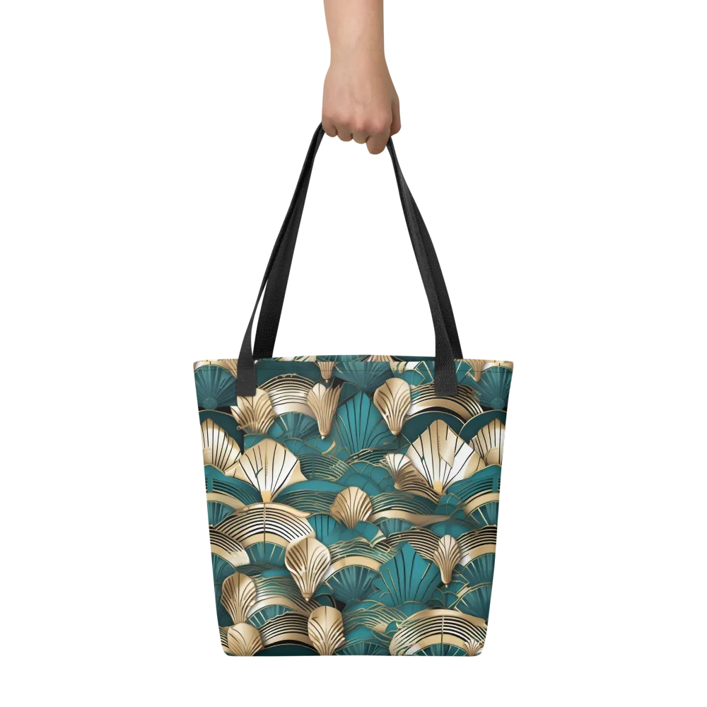 Gilded Fan Deco on Tote Bag — Front