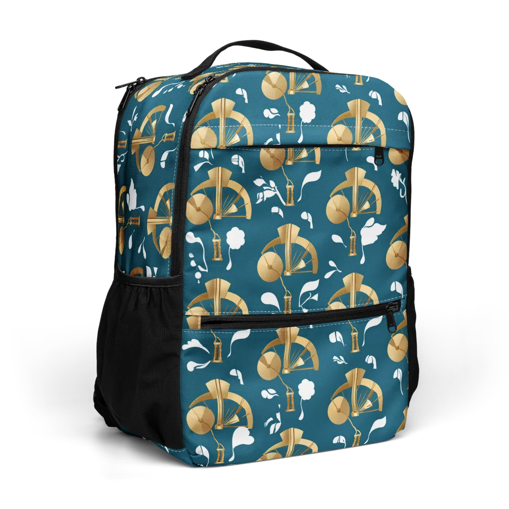 Gilded Soundscape on Utility Backpack — Right Front