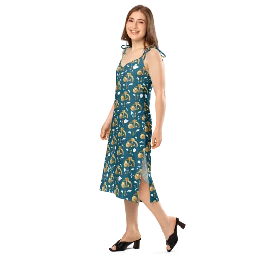 Gilded Soundscape on a Slip Dress