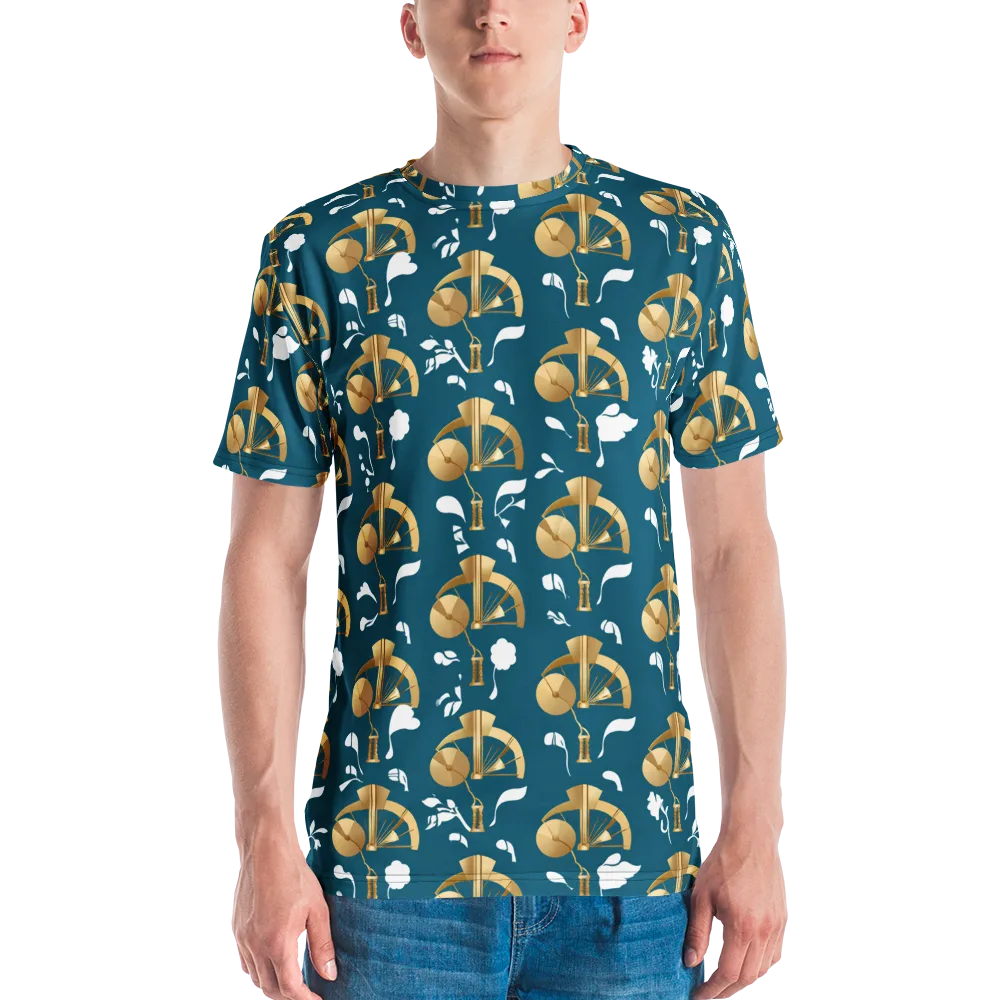 Gilded Soundscape on Men's Crew Neck T-Shirt — Front