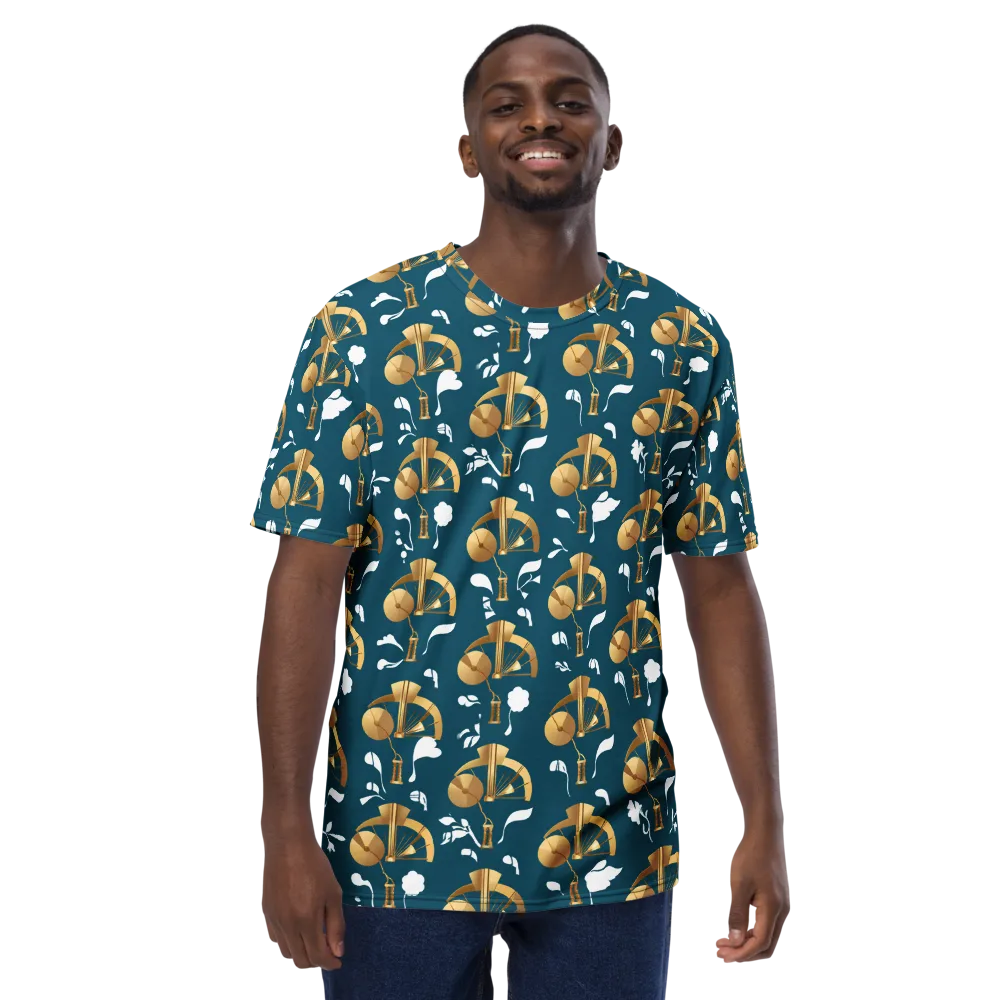 Gilded Soundscape on Men's Crew Neck T-Shirt — Front