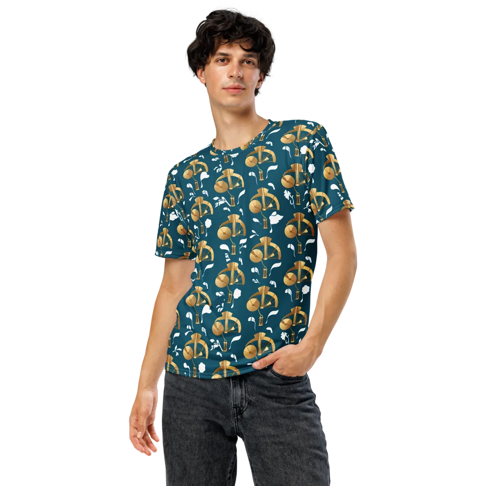 Gilded Soundscape on Men's Crew Neck T-Shirt — Front