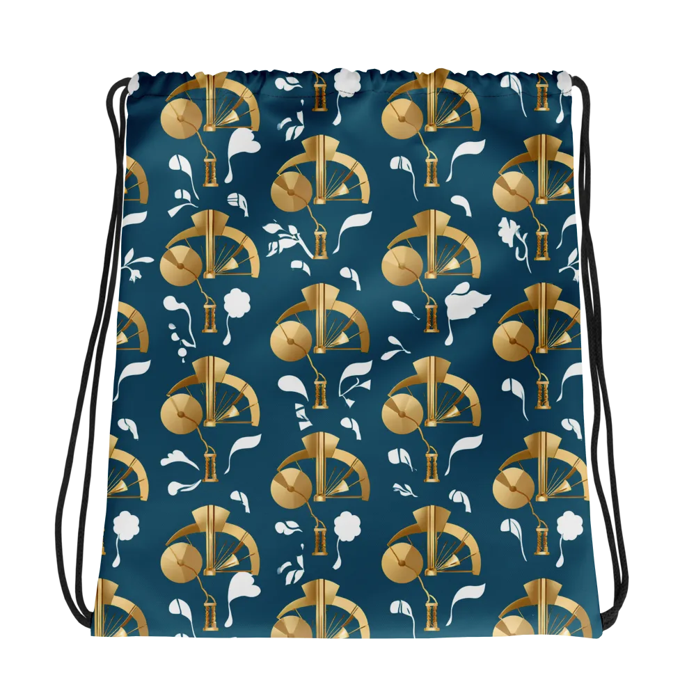 Gilded Soundscape on Drawstring Bag — Photo