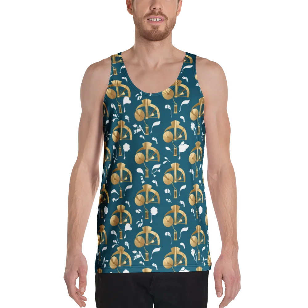 Gilded Soundscape on Men's Tank Top — Front