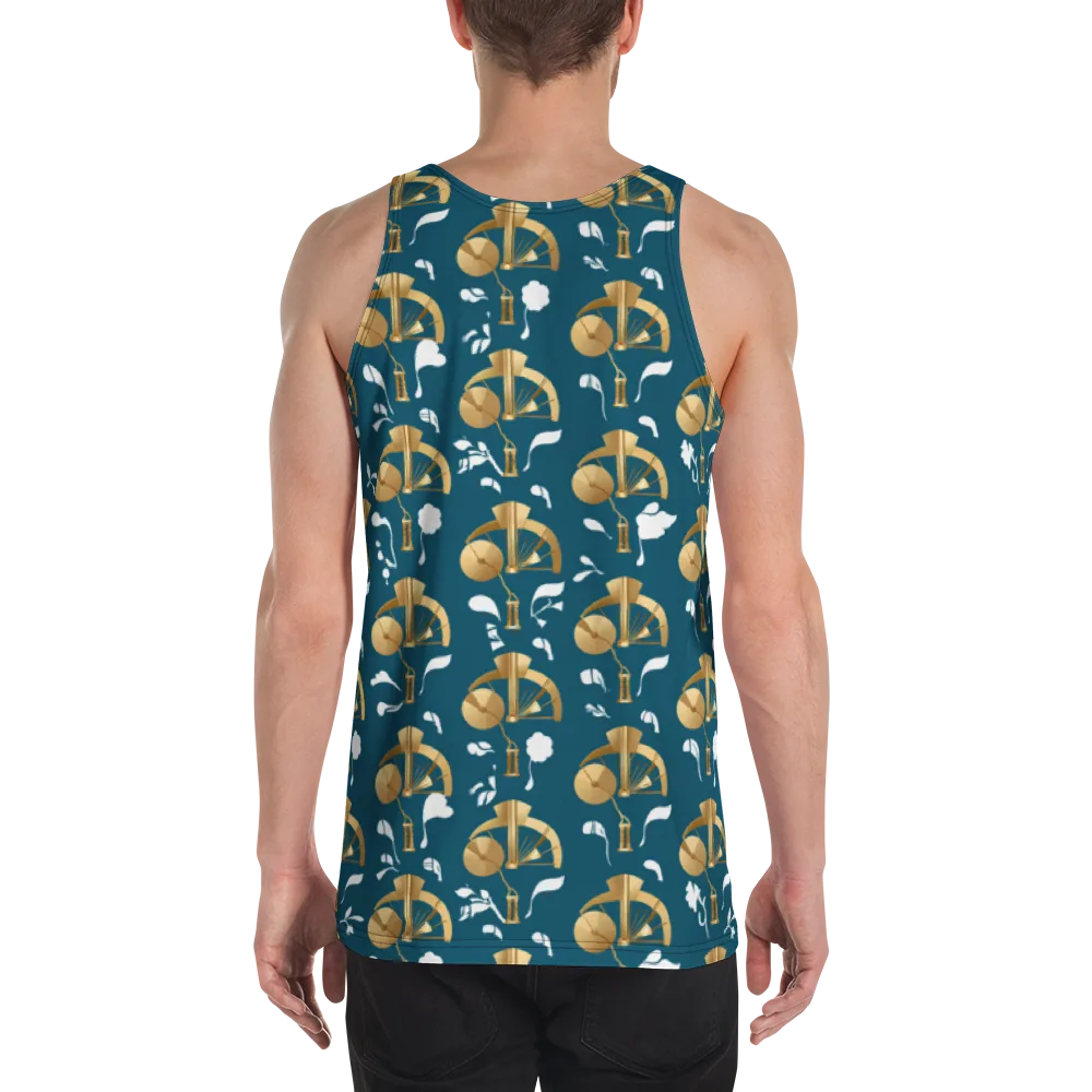 Gilded Soundscape on Men's Tank Top — Back