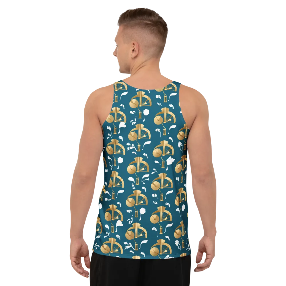 Gilded Soundscape on Men's Tank Top — Back