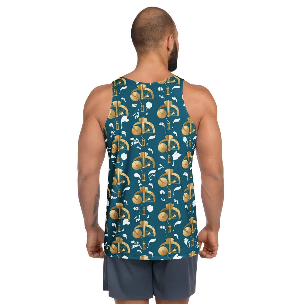 Gilded Soundscape on Men's Tank Top — Back