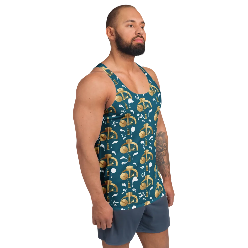 Gilded Soundscape on Men's Tank Top — Right Front