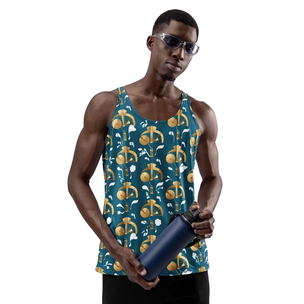 Gilded Soundscape on Men's Tank Top — Front