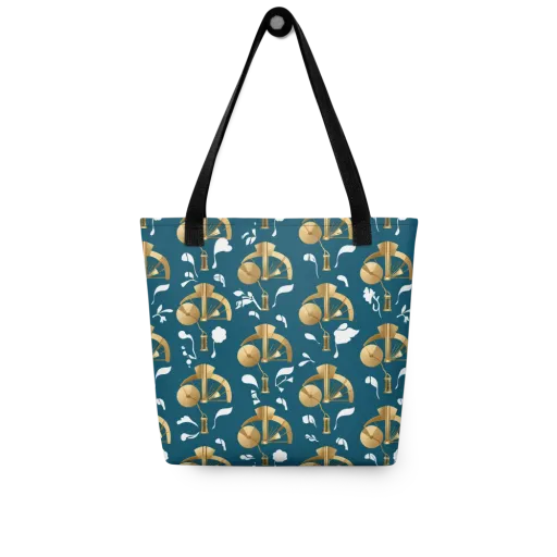 Gilded Soundscape on a Tote Bag