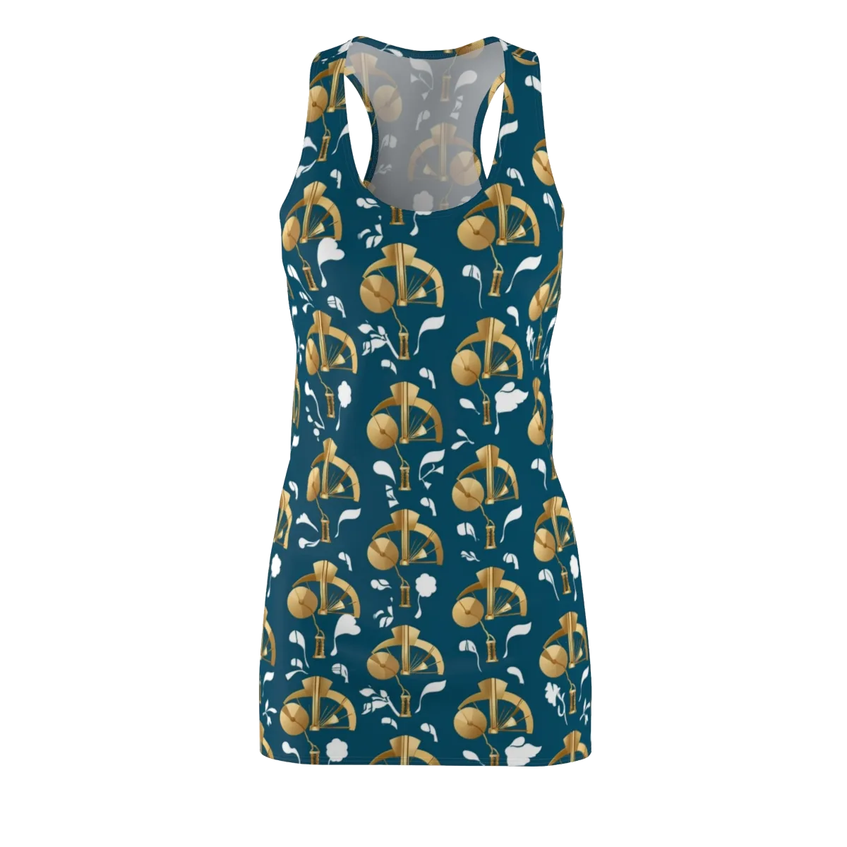 Gilded Soundscape on Racerback Dress — Front