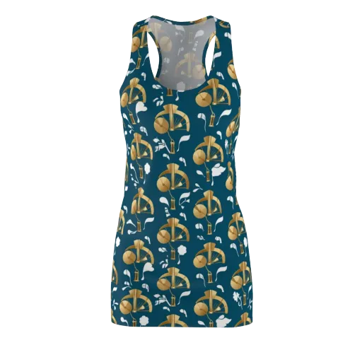 Gilded Soundscape on a Racerback Dress