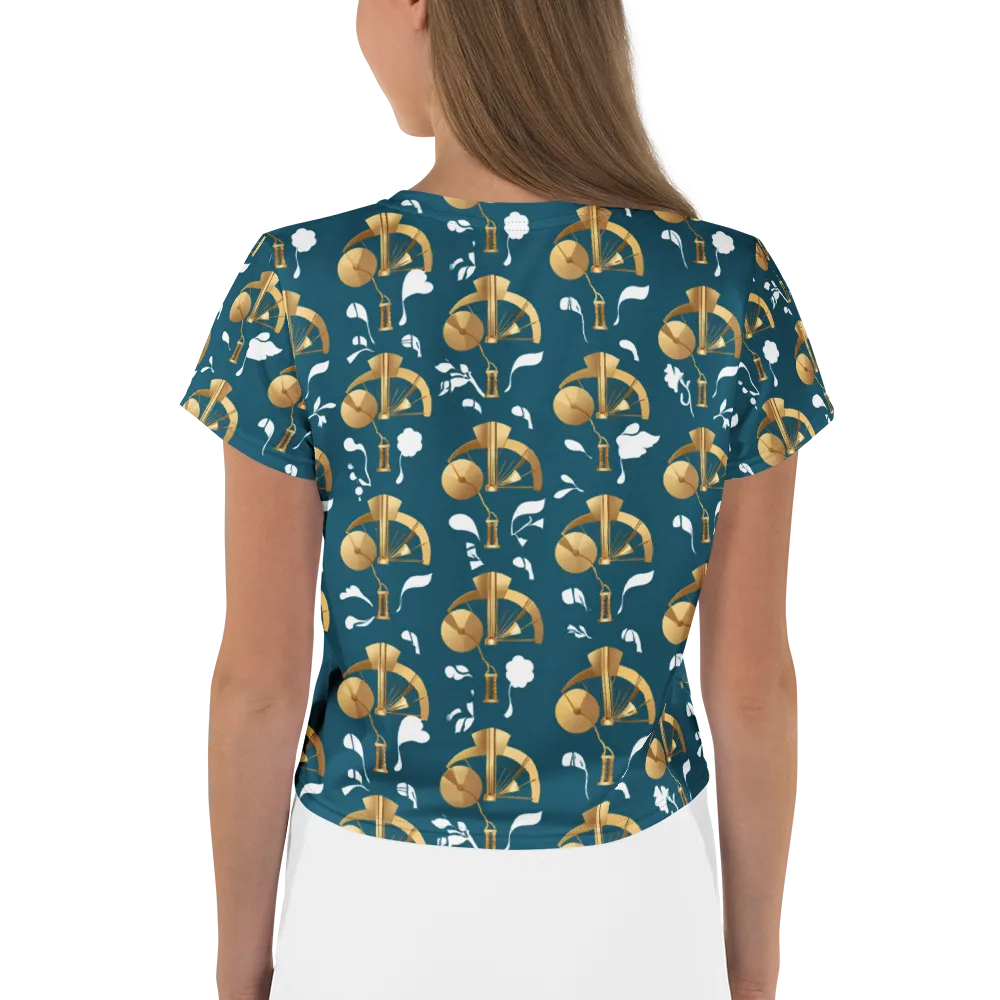 Gilded Soundscape on Crop Tee — Back