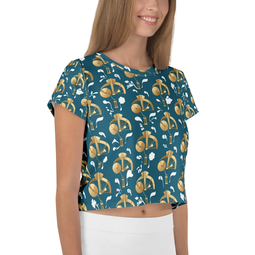 Gilded Soundscape on Crop Tee — Right