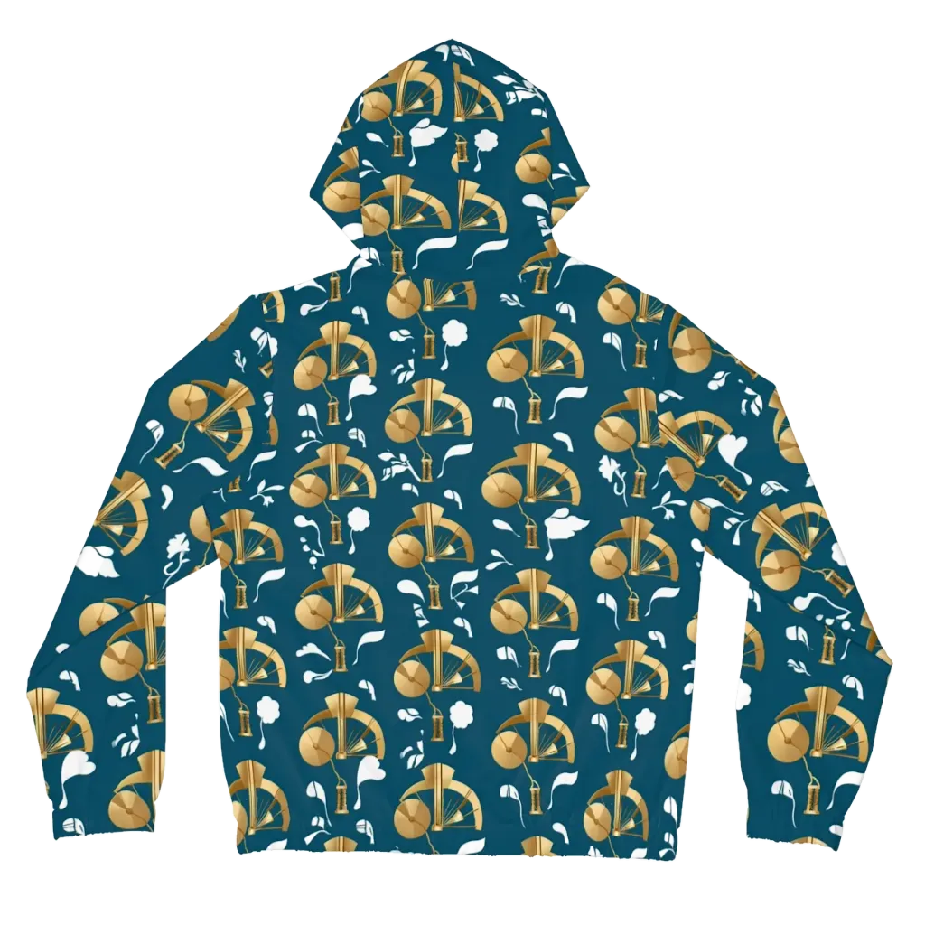 Gilded Soundscape on Women's Full-Zip Hoodie — Back