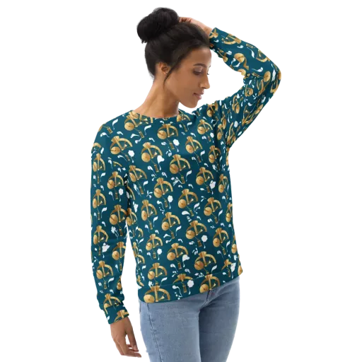 Gilded Soundscape on a Sweatshirt