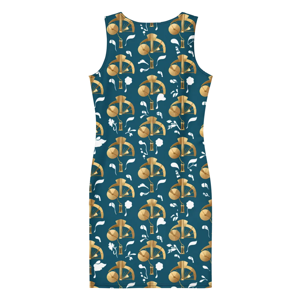 Gilded Soundscape on Bodycon Dress — Back