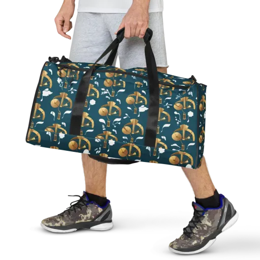 Gilded Soundscape on a Duffle Bag
