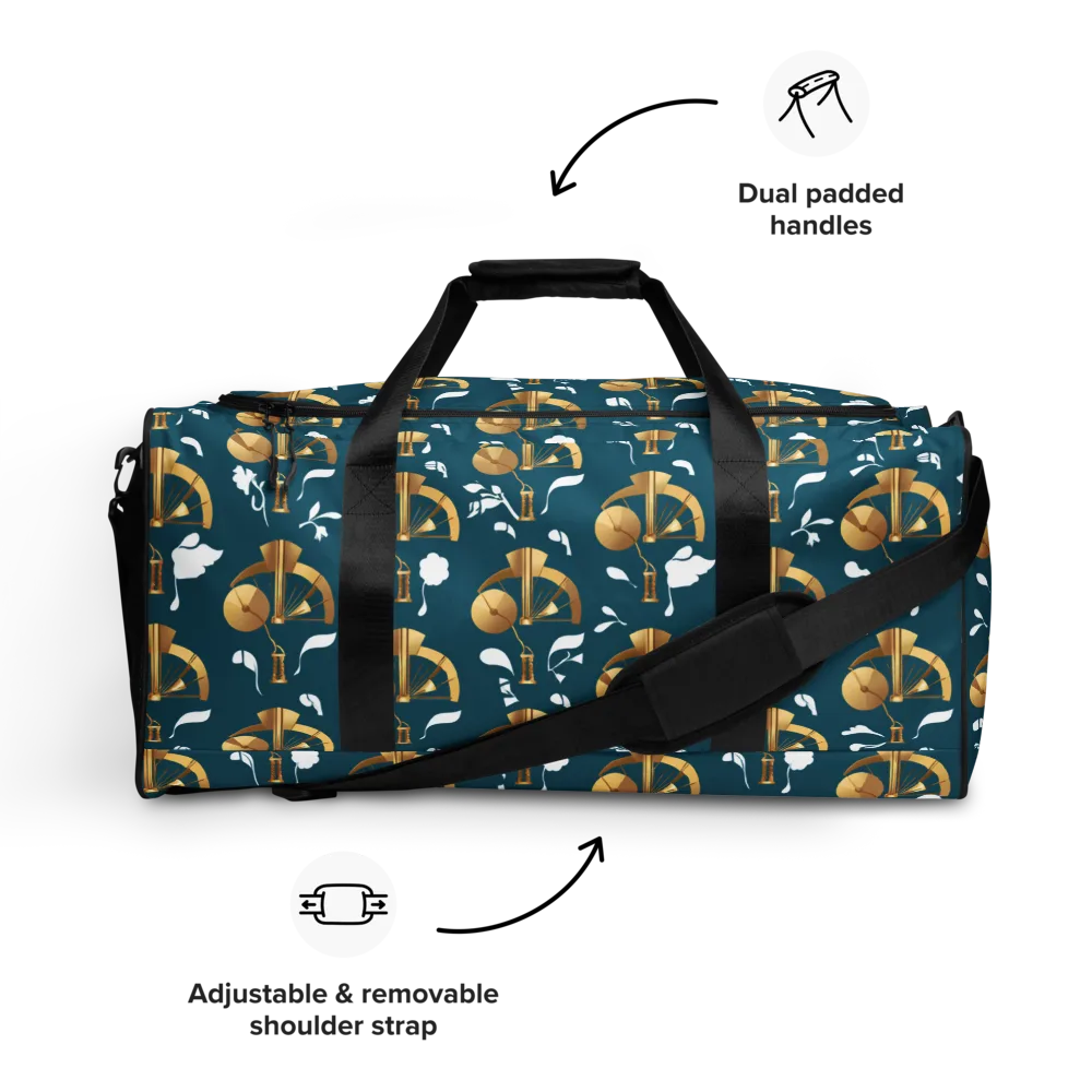 Gilded Soundscape on Duffle Bag — Front