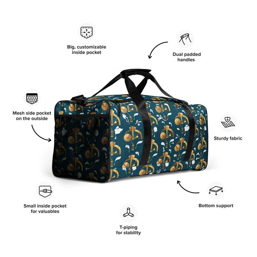 Gilded Soundscape on Duffle Bag — Right Front