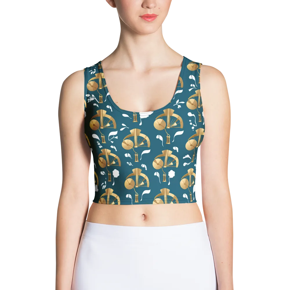 Gilded Soundscape on Crop Top — Front