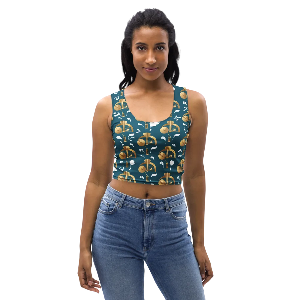 Gilded Soundscape on Crop Top — Front