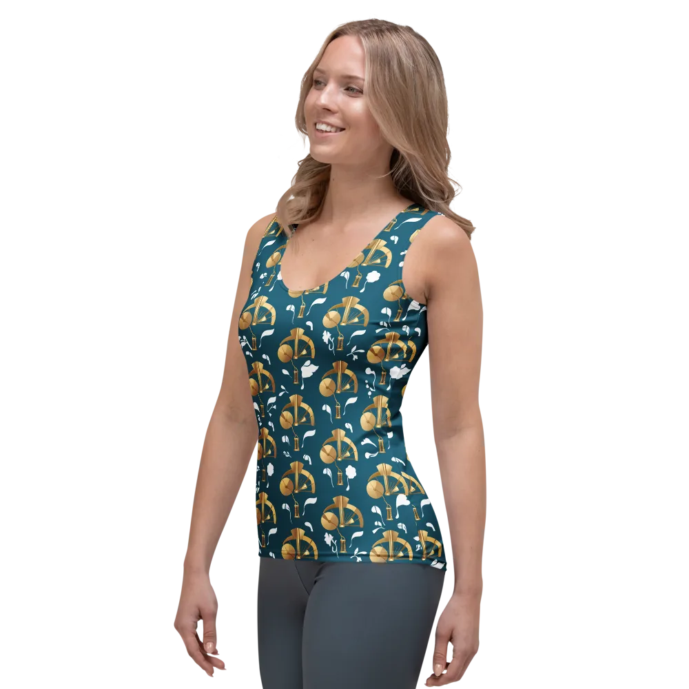 Gilded Soundscape on Women's Tank Top — Left Front