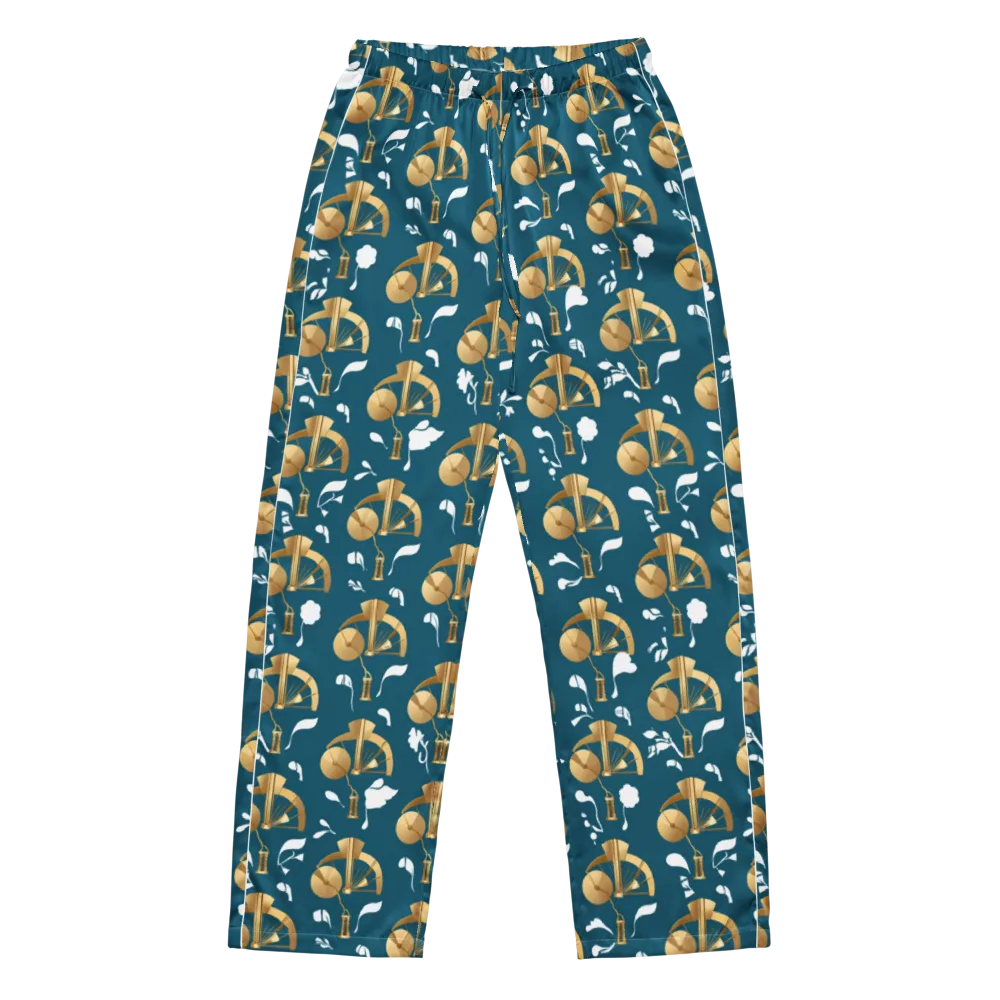 Gilded Soundscape on Women's Pajama Pants — Front