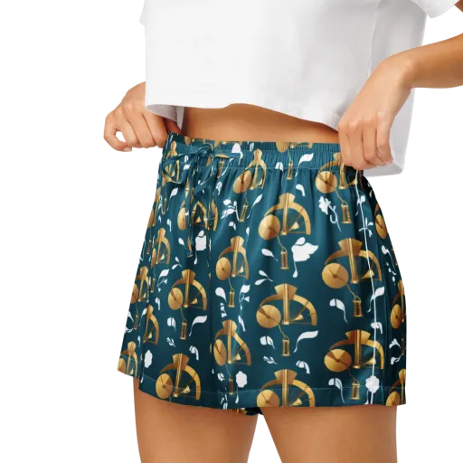 Gilded Soundscape on a Women's Pajama Shorts