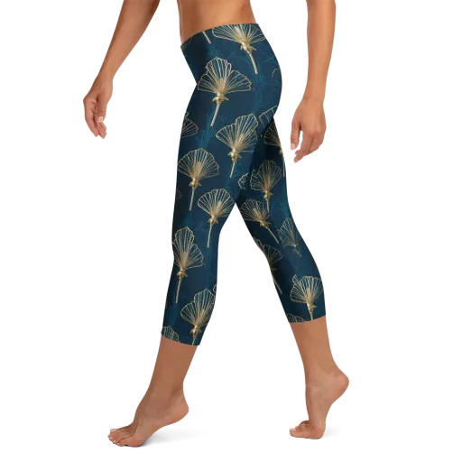 Midnight Folly on a Capri Leggings