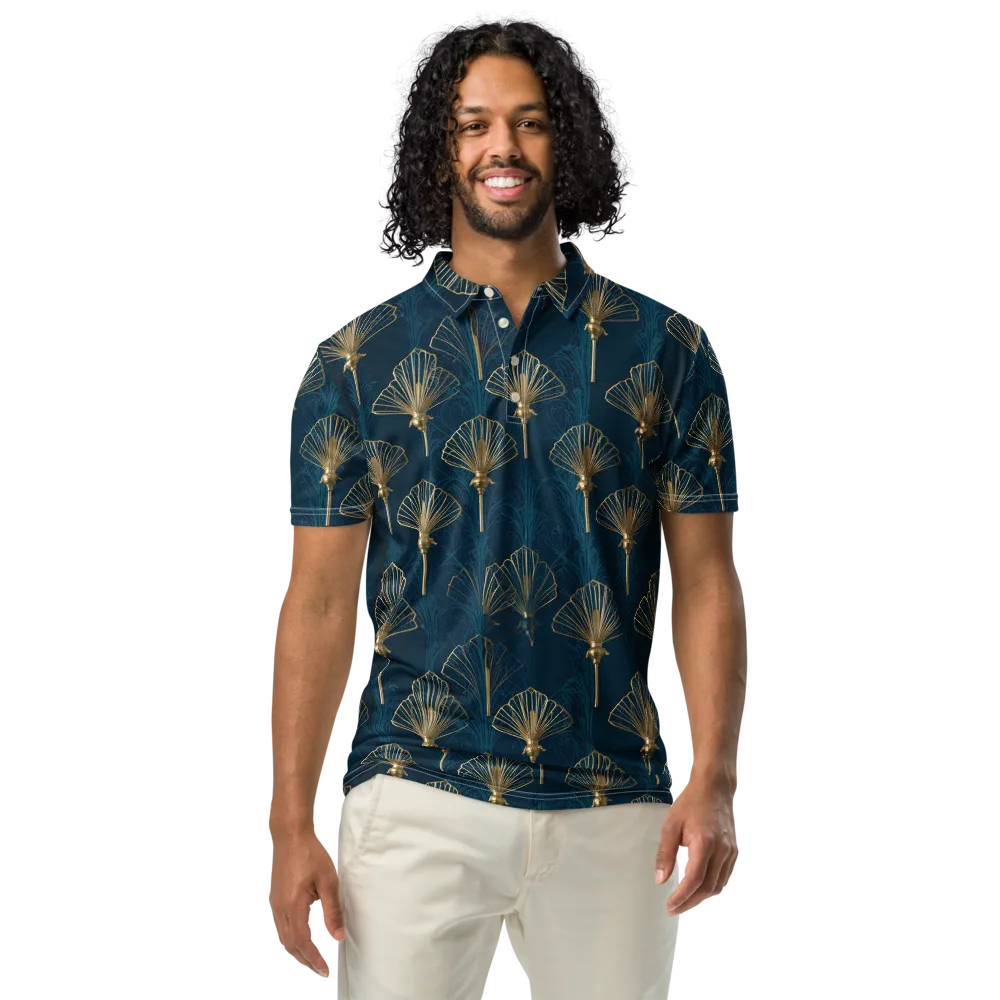 Midnight Folly on Men's Slim Fit Polo Shirt — Front