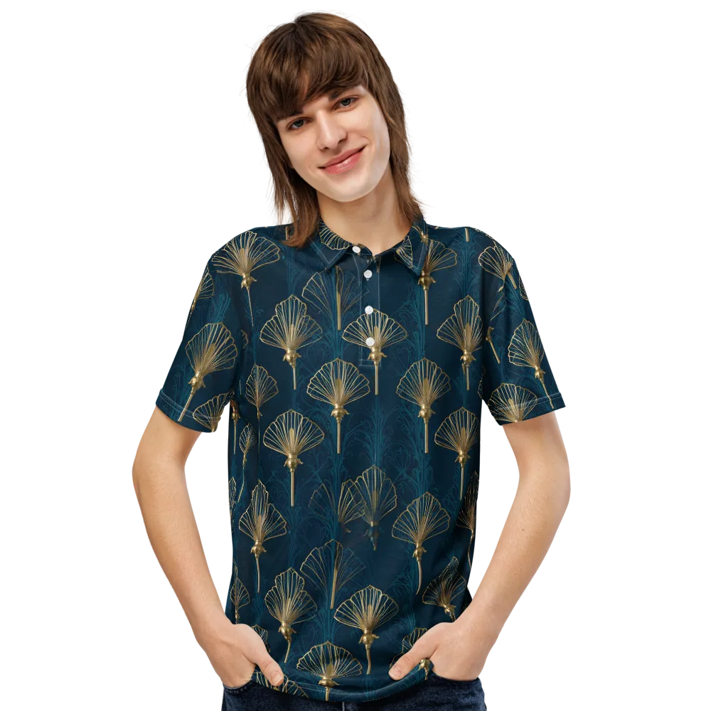 Midnight Folly on Men's Slim Fit Polo Shirt — Front