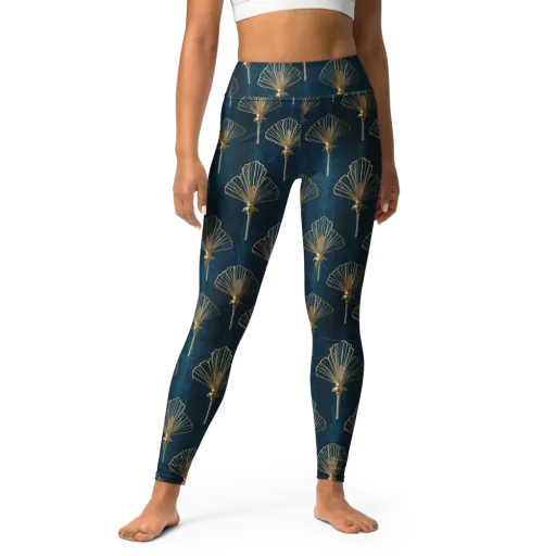 Midnight Folly on a Yoga Leggings