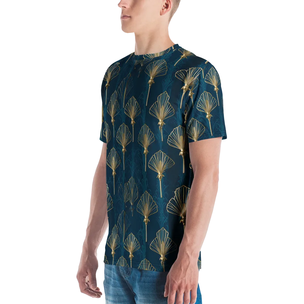 Midnight Folly on Men's Crew Neck T-Shirt — Left