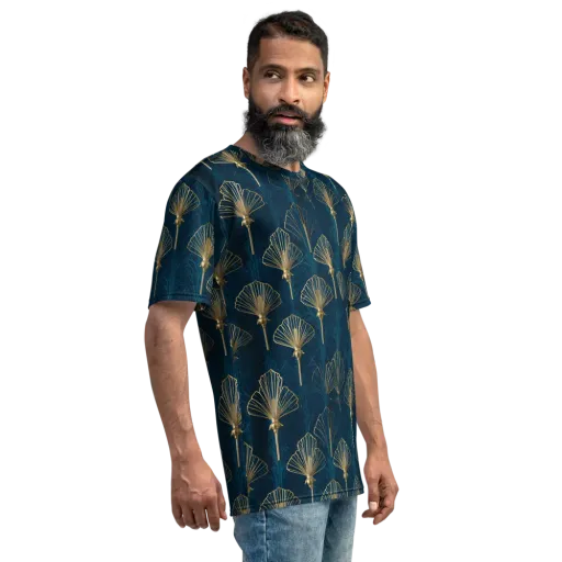 Midnight Folly on a Men's Crew Neck T-Shirt