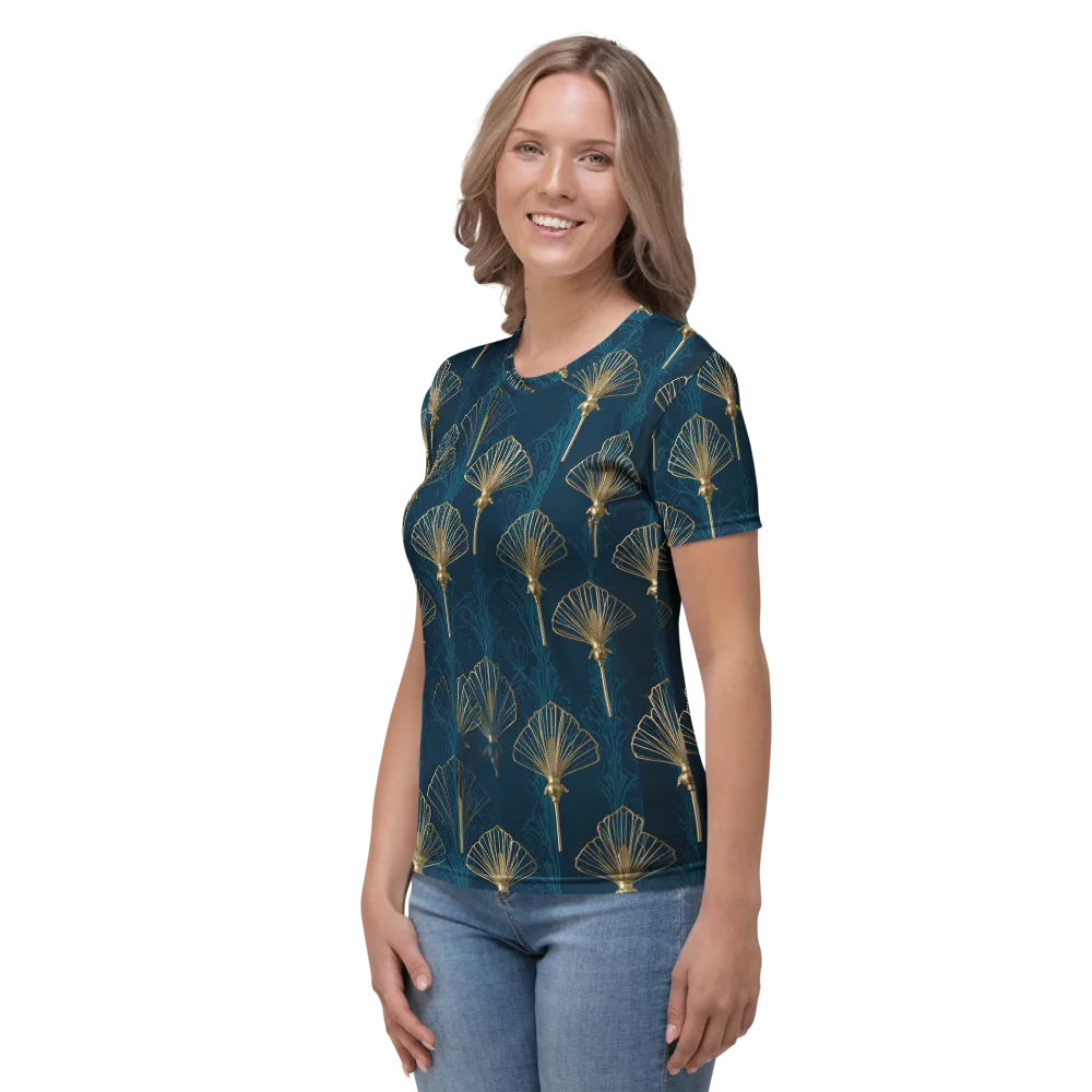 Midnight Folly on Women's Crew Neck T-Shirt — Left