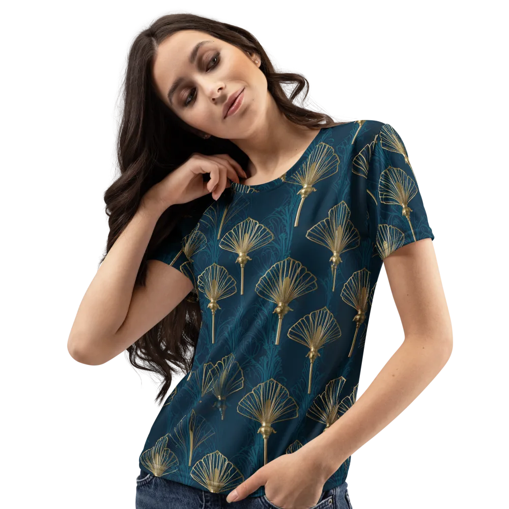 Midnight Folly on Women's Crew Neck T-Shirt — Left Front