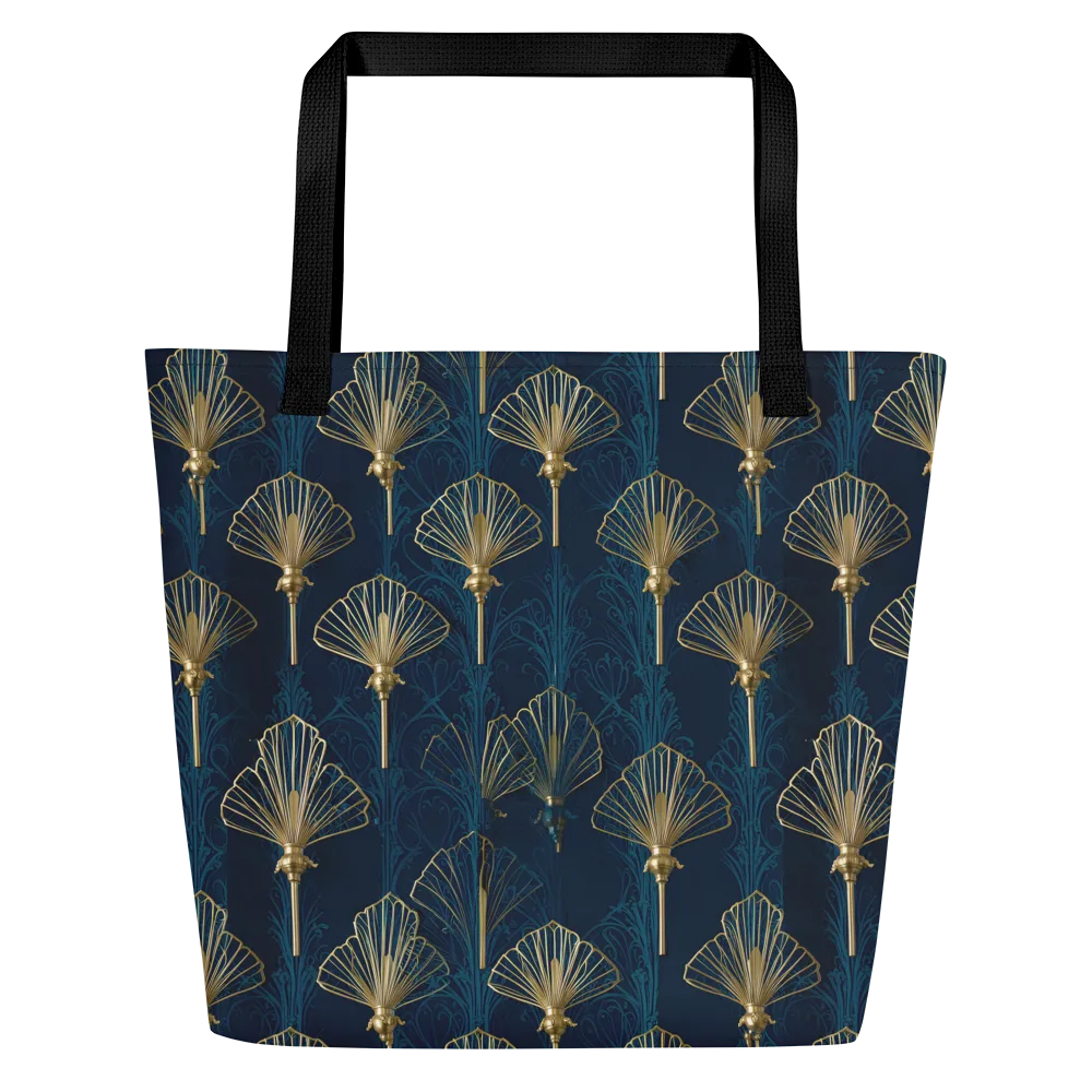 Midnight Folly on Large Tote Bag W/ Pocket — Front