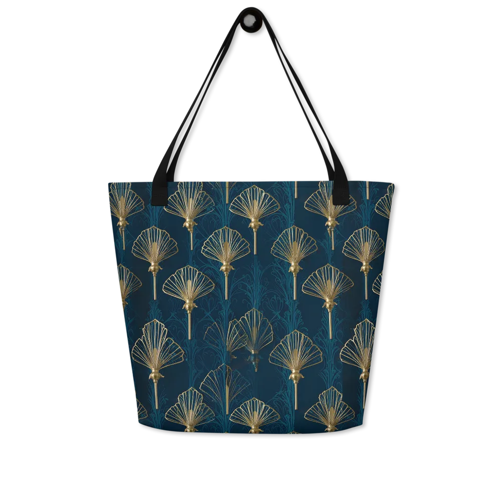 Midnight Folly on Large Tote Bag W/ Pocket — Front